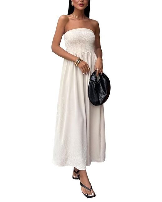 Vincent White Midi Dress