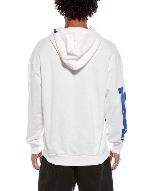DIESEL White Hoodie for men