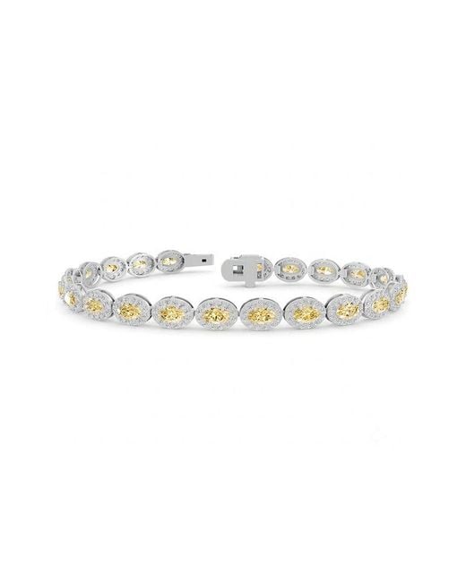 Lab Grown Diamonds White 14K 6.52 Ct. Tw. Lab-Grown Diamond Tennis Bracelet