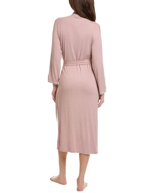 Barefoot Dreams Pink Malibu Collection Soft Jersey Piped Robe