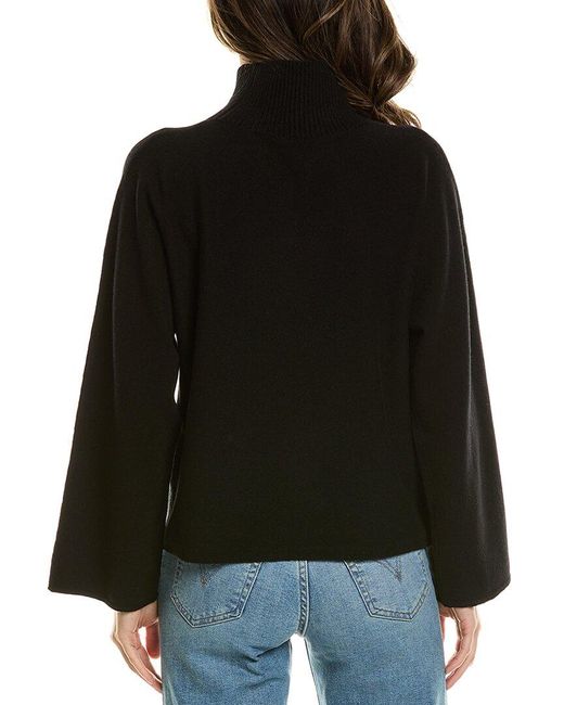 Vince Black Dolman Sleeve Wool & Cashmere-blend Sweater
