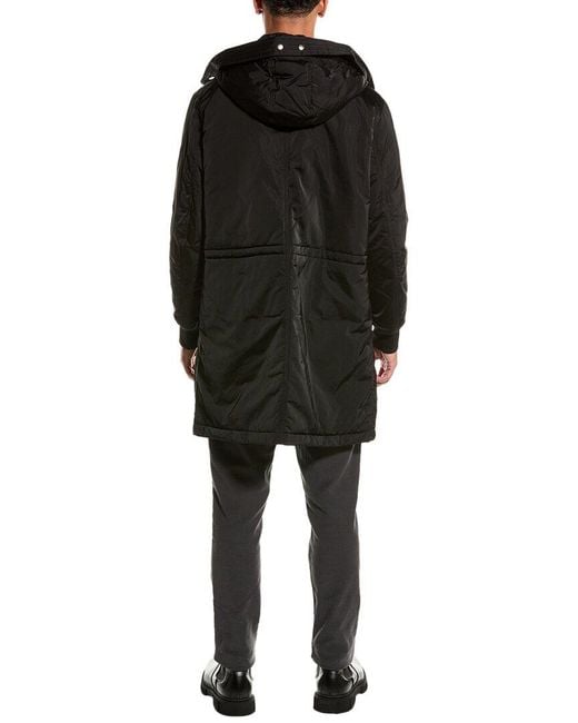 ARMANI EXCHANGE Black Trench Coat for men