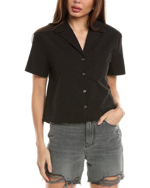 Solid & Striped Black X Sofia Richie Grainge The Brandy Shirt