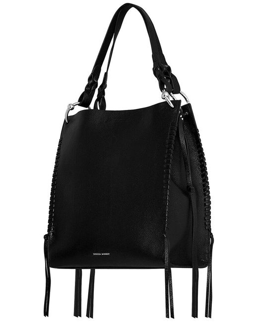 Rebecca Minkoff Black Boheme Leather Tote