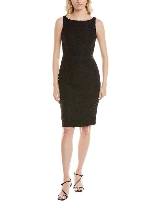 Brooks Brothers Women's Black Lace Sheath Dress