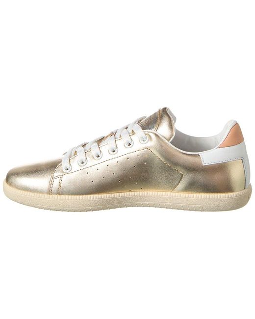 Tod's Metallic Logo Leather Sneaker