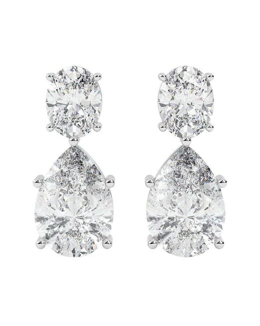 VOWE White 14K 8.00 Ct. Tw. Lab-Grown Diamond Earrings