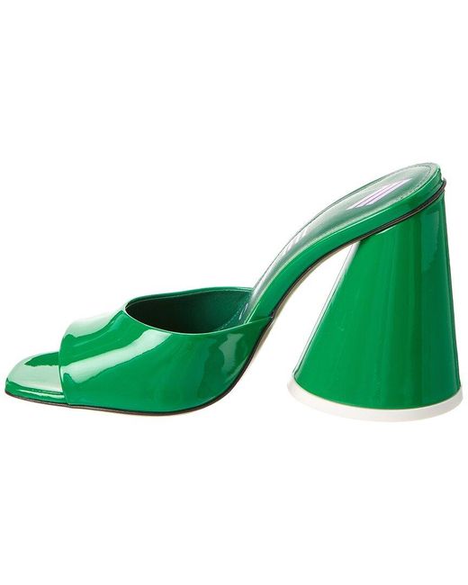 The Attico Green Luz Leather Sandal