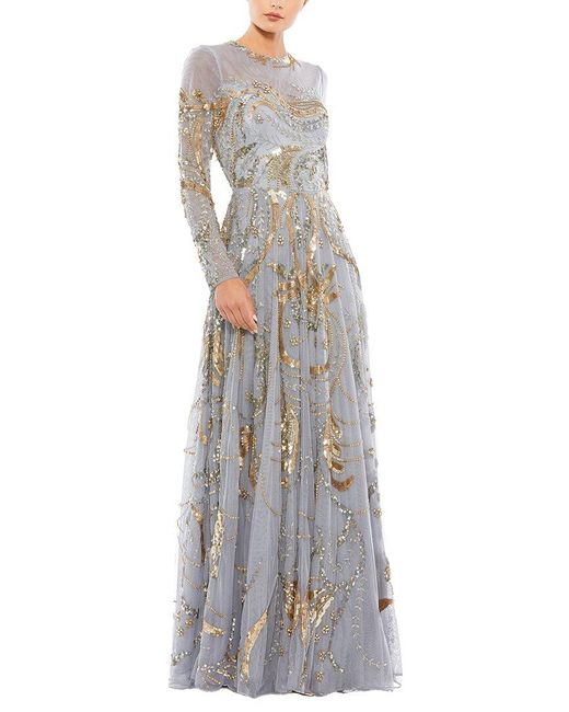 Embellished illusion dress online