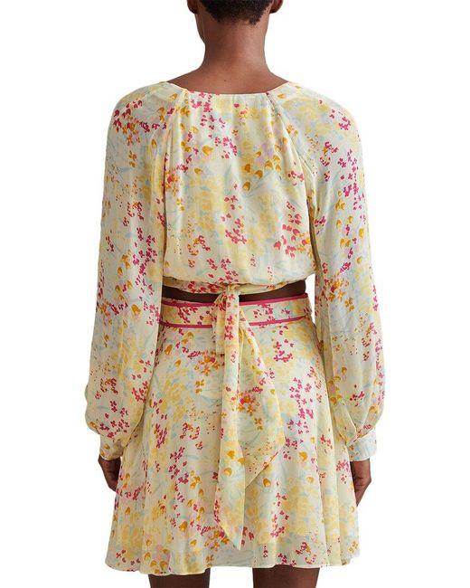 Reiss Pink Lyla Buttercup Printed Blouse