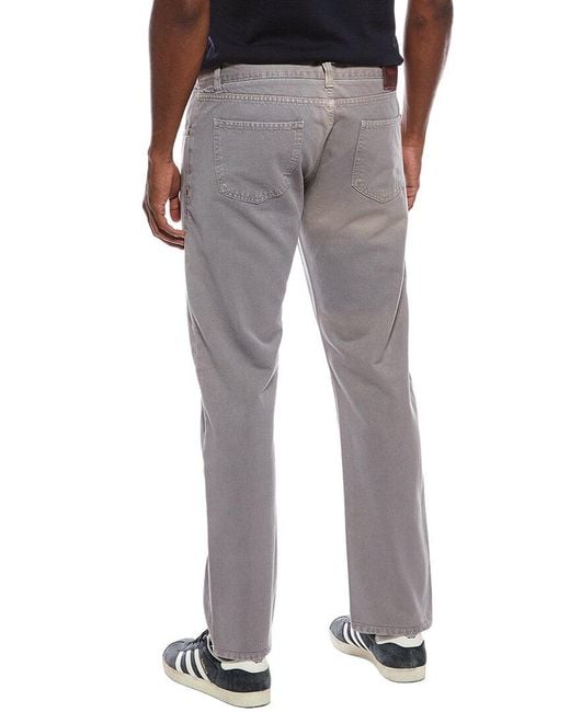 Isaia Gray Straight Jean for men