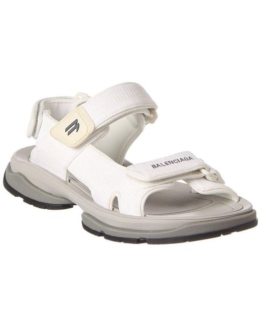 Balenciaga White Tourist Sandal