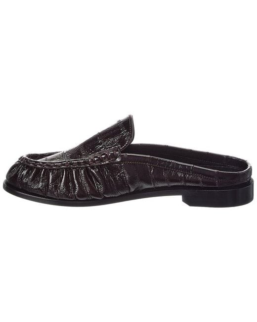 Saint Laurent Black Leather Loafer