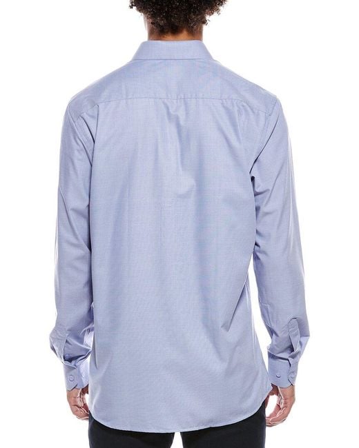 Tahari Blue Modern Fit Dress Shirt for men