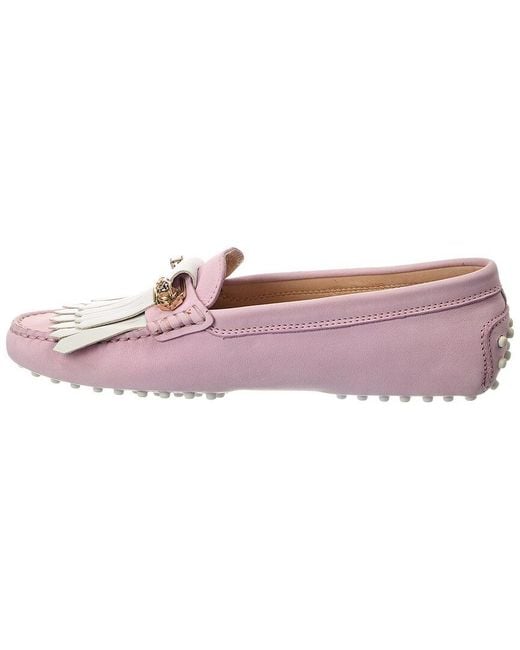 Tod's Pink Heaven Leather Loafer