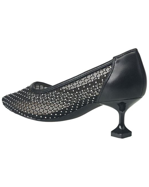 French Connection Metallic Elise Mesh And Stone Heel