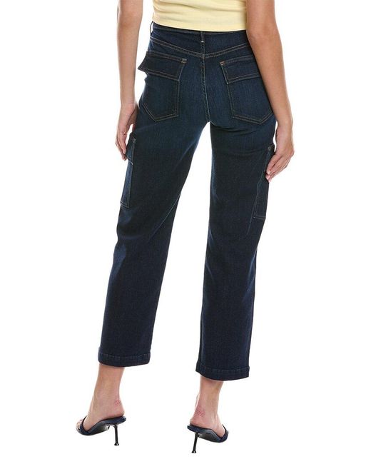 Mother Blue Denim The Rambler Off Limits Cargo Ankle Jean