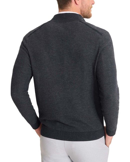 Tommy Bahama Black Coolside Legend 1/2-Zip Pullover for men