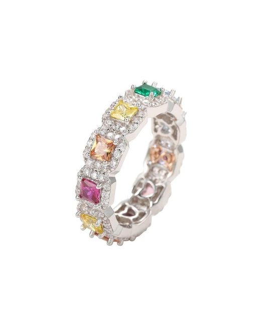 Suzy Levian CZ Jewelry White Suzy Levian Cz Eternity Ring