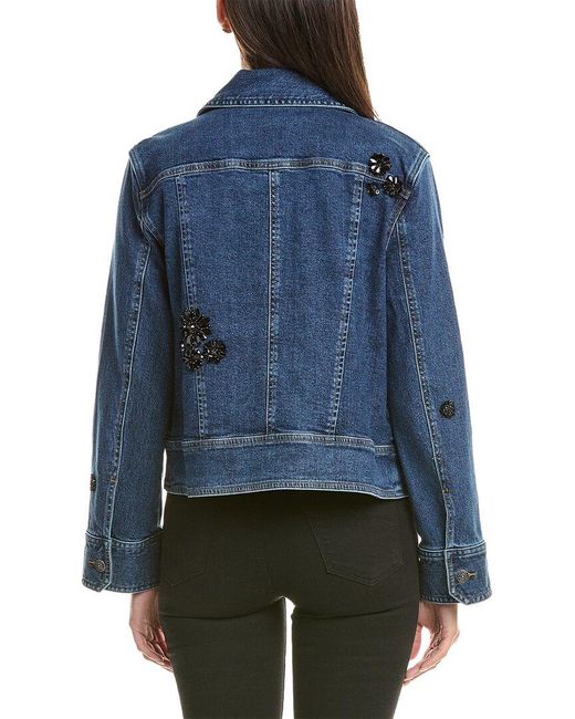 Cinq À Sept Blue Riveria Denim Jacket
