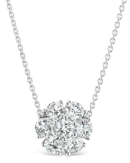 Lab Grown Diamonds Metallic 14k 2.50 Ct. Tw. Lab-grown Diamond Pendant Necklace