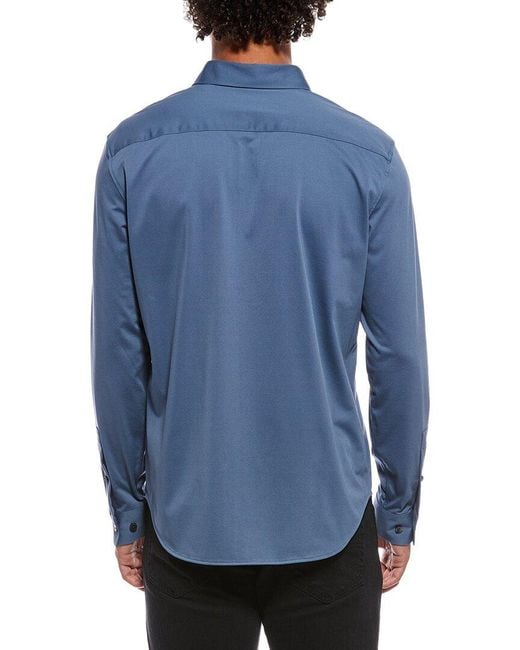 Theory Blue Sylvain Nd Structure Woven Shirt for men