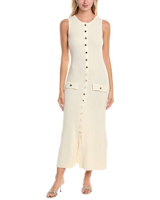 Madison Miles Natural Midi Dress