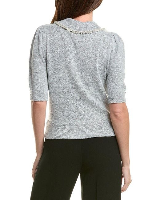 Nanette Lepore Gray Pullover Sweater
