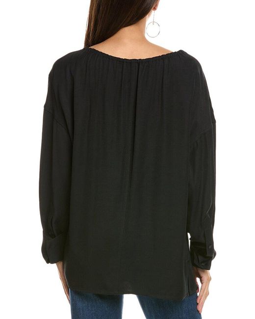 Helmut Lang Black Drawstring Shirt