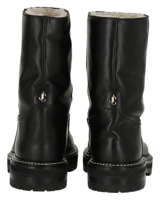 Jimmy Choo Black Yari Leather Boot