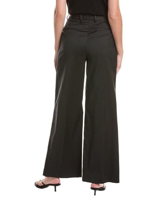 Officine Generale Black Officine Generale Rosa Pinstripe Wool Pant