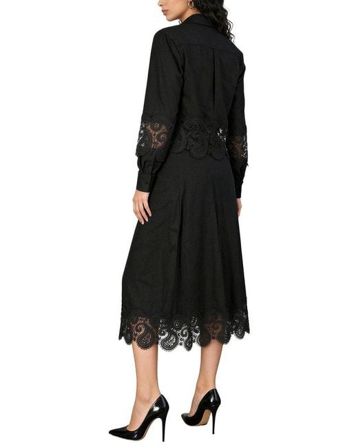 MIRA RICHI Black Mira 2Pc Blouse & Skirt Set