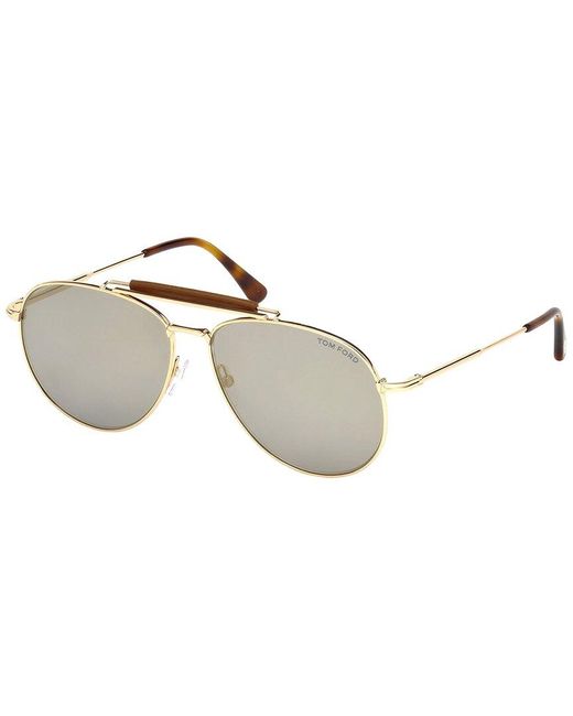 Tom Ford Metallic Sean 60mm Sunglasses for men