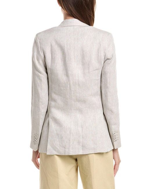 Officine Generale White Officine Generale Charlene Linen Jacket