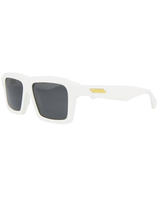 Bottega Veneta White Bv1213s 55mm Sunglasses for men