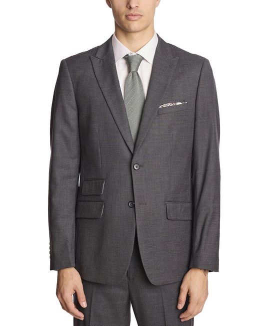 Paisley & Gray Black Ashton Slim Peak Jacket for men