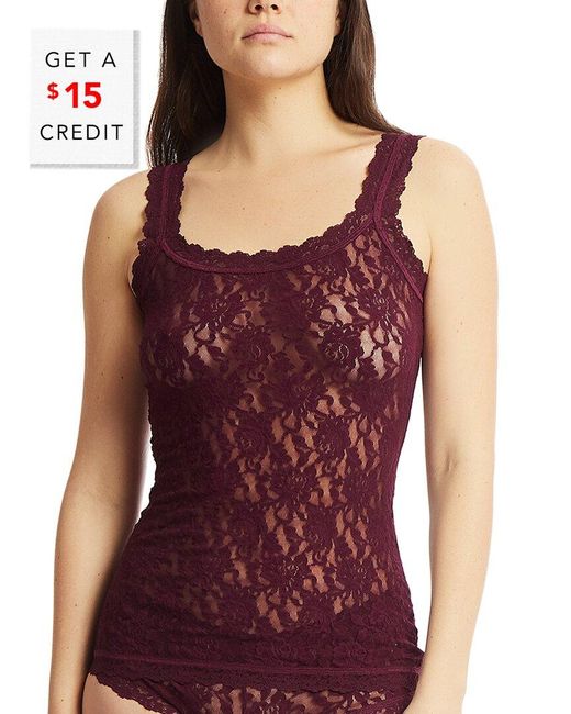 Hanky Panky Purple Classic Unlined Cami With $15 Credit