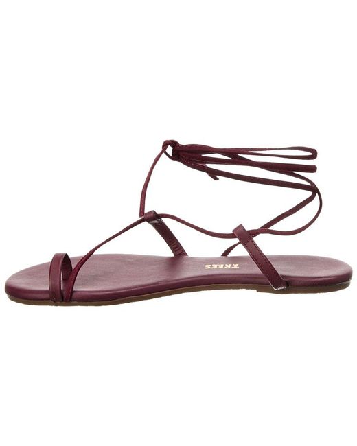 TKEES Pink Jo Leather Sandal