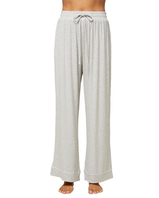 Rachel Parcell Gray Pull On Wide Leg Pajama Pant
