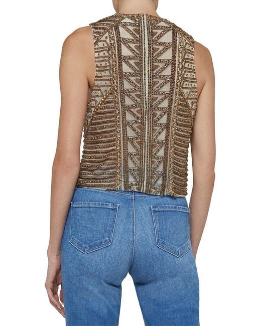 L'Agence Blue Kienna Tank Top