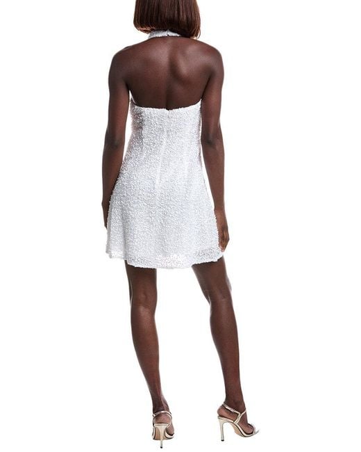 Liv Foster Halter Sequin Mini Dress in White | Lyst Liv Foster Halter Sequin Mini Dress in White | Lyst