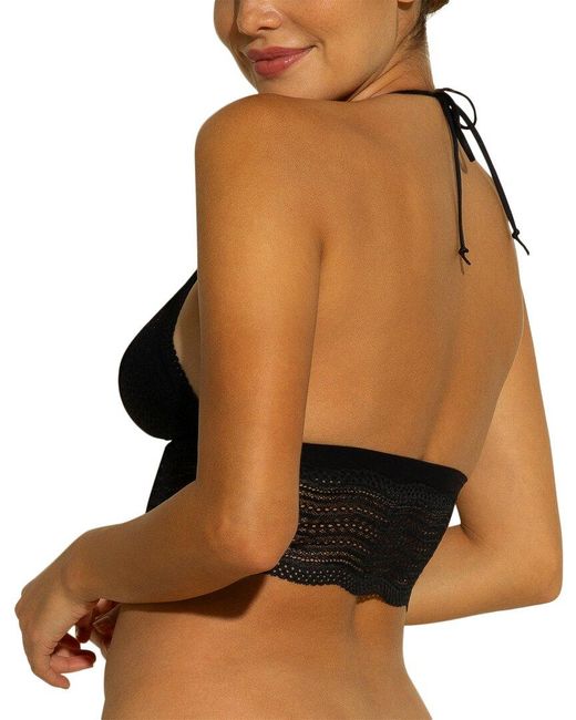 Cosabella Black Dolce Halter Cropped Cami