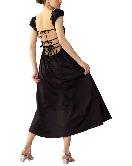 Cynthia Rowley Black Bodrum Back Tie Dress