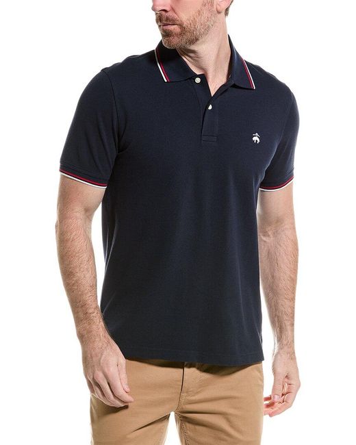 Brooks Brothers Black Slim Fit Polo Shirt for men