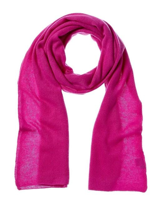 Portolano Pink Lightweight Cashmere Scarf