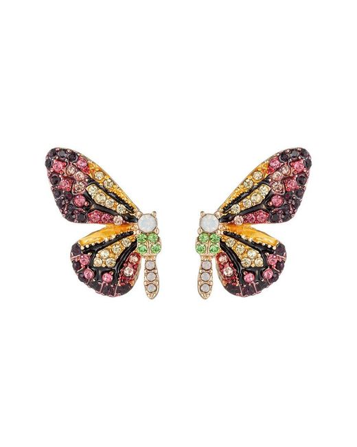 Eye Candy LA Multicolor Monarch Crystal Butterfly Earrings