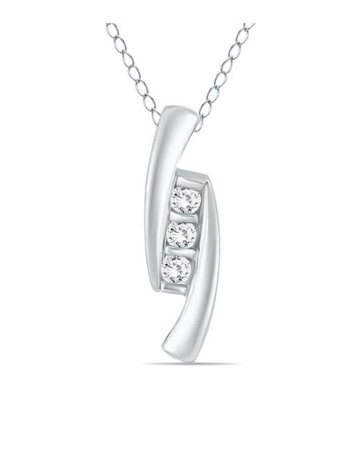 Diamond Select Cuts White 14k 0.24 Ct. Tw. Diamond Necklace