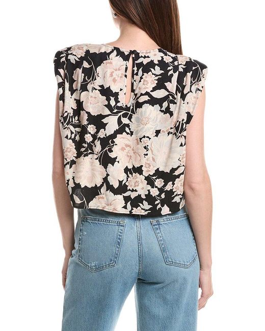 Saltwater Luxe Blue Floral Top