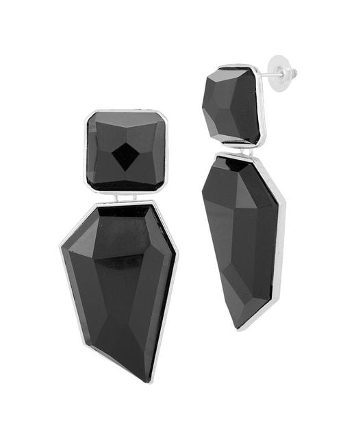 Chloe and Madison White Jewelry Plated Earrings