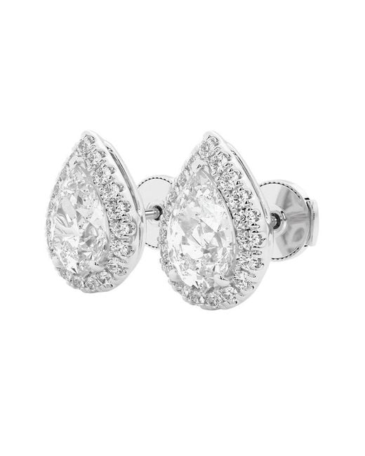 Lab Grown Diamonds Metallic 14k 3.50 Ct. Tw. Lab-grown Diamond Studs